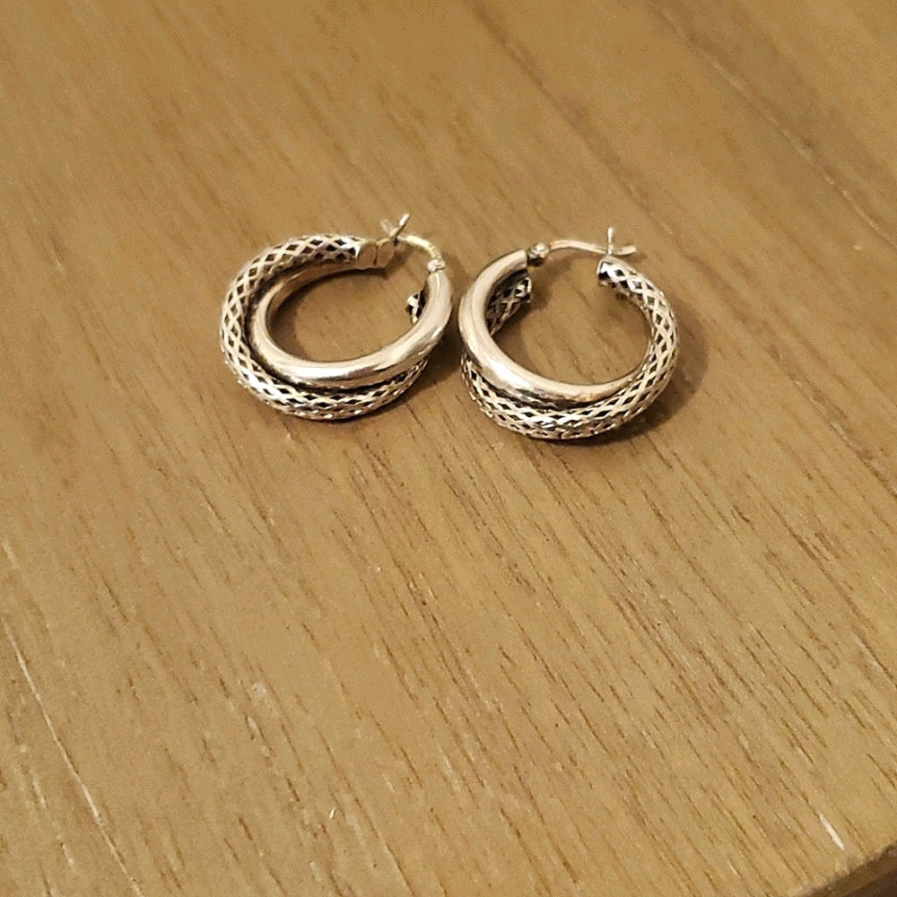 Silver earrings